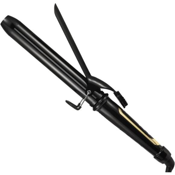 1.25 Inch Clipped Curling Iron with Extra Long Tourmaline Ceramic Barrel - Picture 1 of 7
